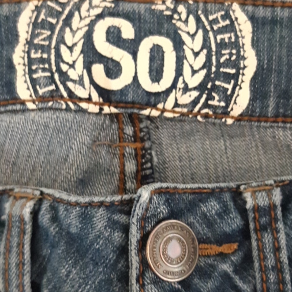Womens jeans size 1 Short 28/28 Lowrise Bootcut SO Boot cut B23